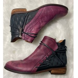 Anthropologie Veracruz artisan 100% leather bootie sz 40 NWOT